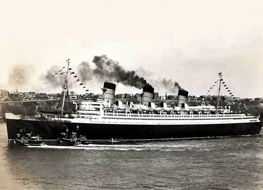 Image result for the maiden voyage of the queen mary